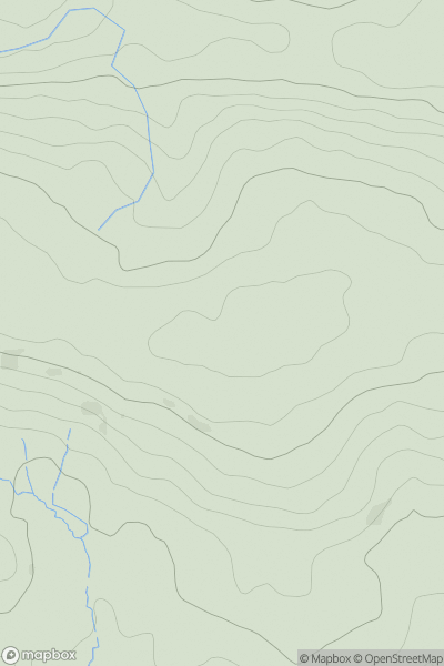 Thumbnail image for Carnglas Hill showing contour plot for surrounding peak