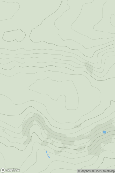 Thumbnail image for Townhill showing contour plot for surrounding peak
