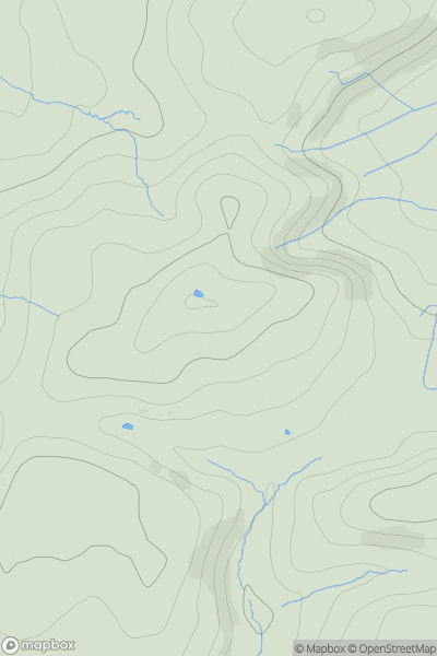 Thumbnail image for Pen Coed Di-haul showing contour plot for surrounding peak