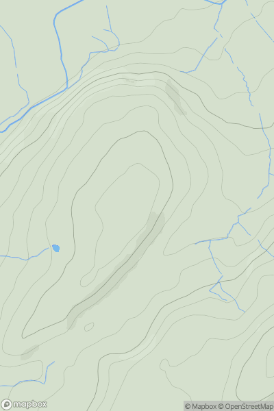 Thumbnail image for Cefn-yr-allt showing contour plot for surrounding peak