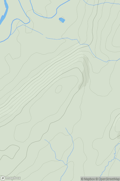 Thumbnail image for Cefnrhyddan showing contour plot for surrounding peak