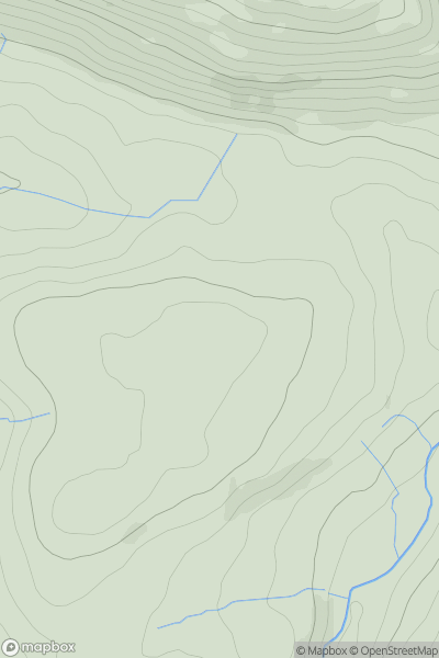Thumbnail image for Pen Gwern-llyn-fawr showing contour plot for surrounding peak