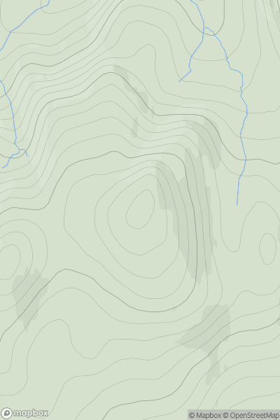 Thumbnail image for Sleteachal Mhor (Sleiteachal Mhor) showing contour plot for surrounding peak