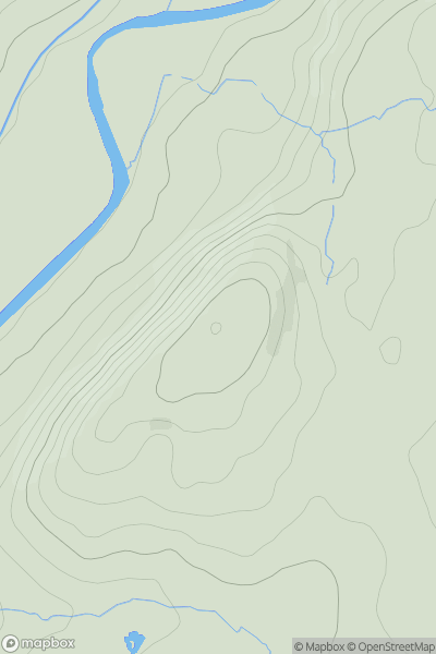 Thumbnail image for Pen Alltwen showing contour plot for surrounding peak
