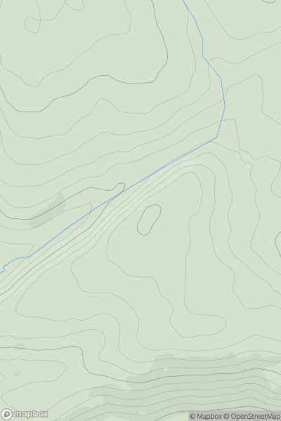 Thumbnail image for Pen Waun Twmpath showing contour plot for surrounding peak