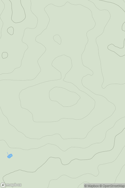 Thumbnail image for Three Crosses Hill showing contour plot for surrounding peak