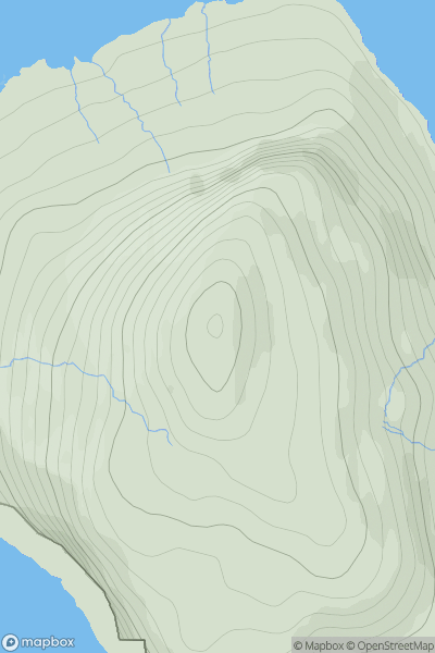 Thumbnail image for Eilean Shiophoirt (Seaforth Island) (Eilean Shiphoirt) showing contour plot for surrounding peak