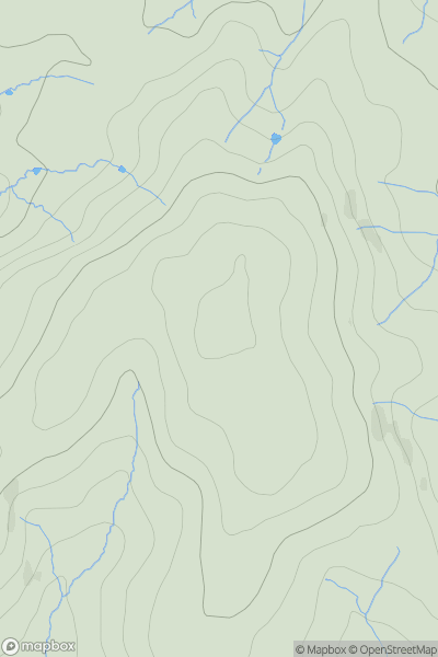 Thumbnail image for Cefn Henlla showing contour plot for surrounding peak