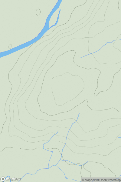 Thumbnail image for Pen Tyddyn showing contour plot for surrounding peak