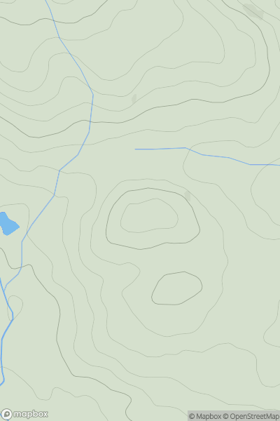 Thumbnail image for Pen Tyreglwys showing contour plot for surrounding peak
