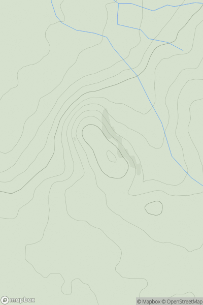 Thumbnail image for Cilifor Top showing contour plot for surrounding peak