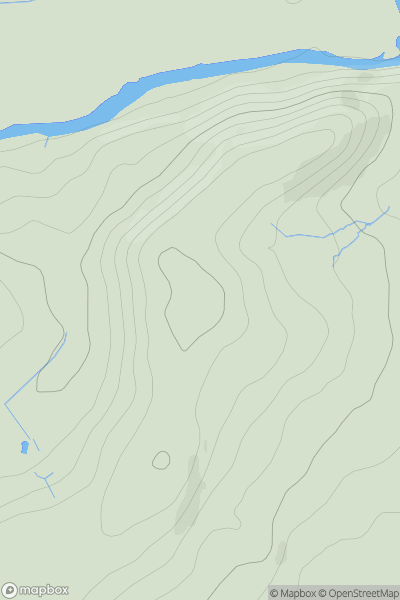 Thumbnail image for Pen Nant showing contour plot for surrounding peak