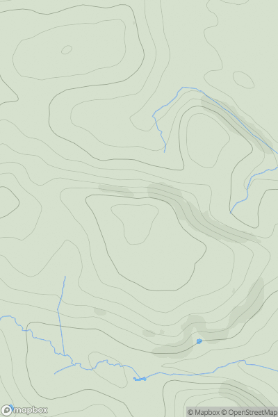 Thumbnail image for Pen Coed-duon showing contour plot for surrounding peak