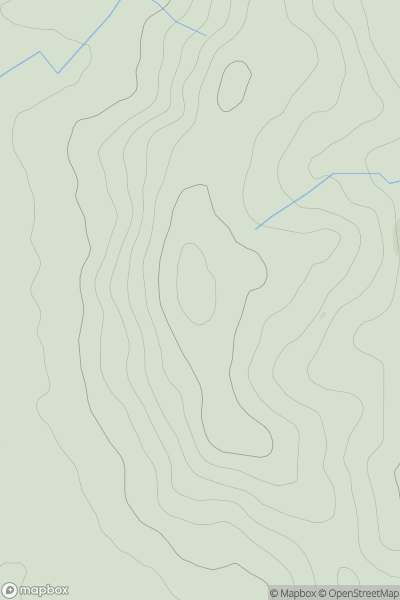 Thumbnail image for Kingcoed Hill showing contour plot for surrounding peak