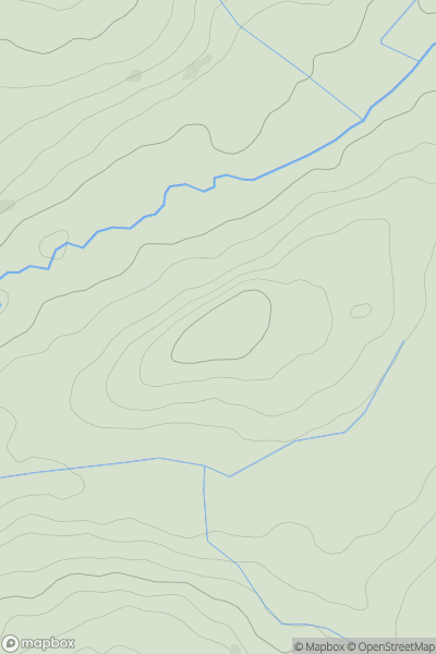 Thumbnail image for Pen Alltycadno showing contour plot for surrounding peak