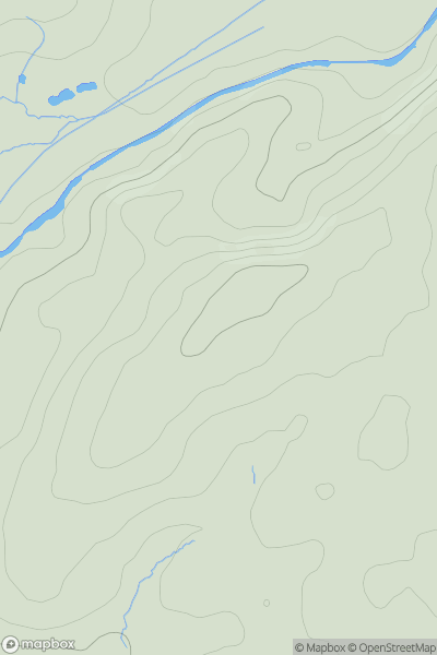 Thumbnail image for Graig Ddifaith showing contour plot for surrounding peak