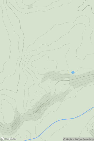 Thumbnail image for Pen Pant-y-sais showing contour plot for surrounding peak