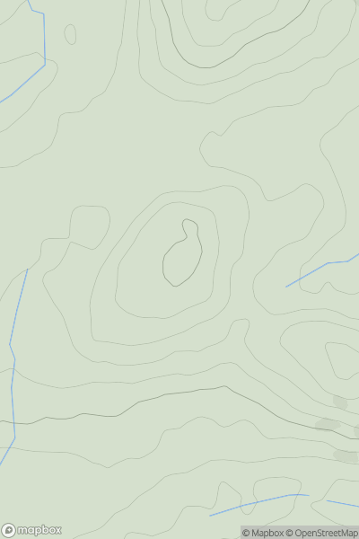 Thumbnail image for Pen Cornhwrdd showing contour plot for surrounding peak