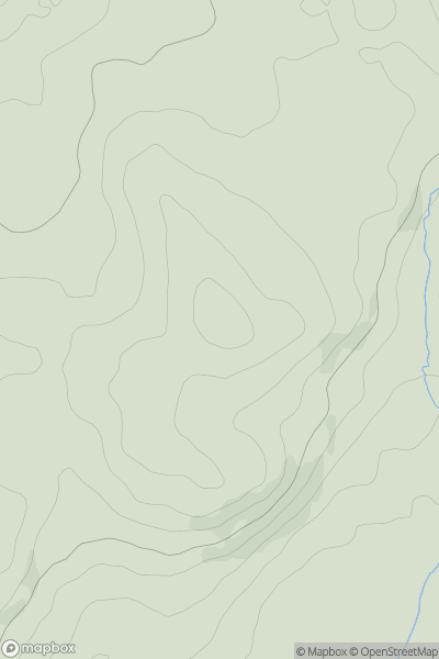 Thumbnail image for Summer House Hill showing contour plot for surrounding peak