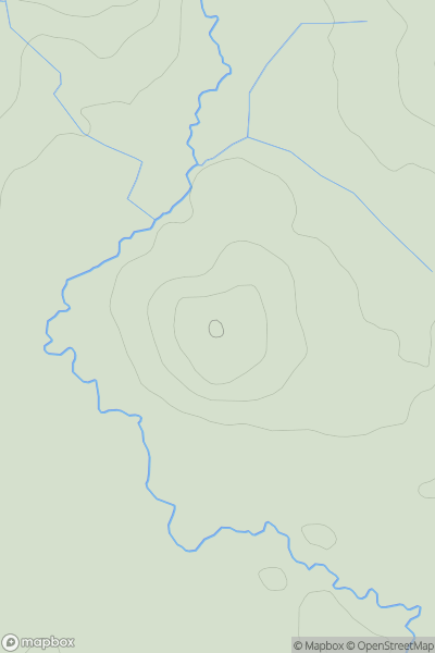 Thumbnail image for Pentre-wylan showing contour plot for surrounding peak