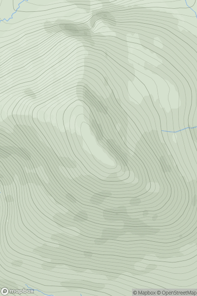 Thumbnail image for An Cliseam (Clisham) showing contour plot for surrounding peak