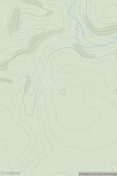 Thumbnail image for Old Castle Down showing contour plot for surrounding peak