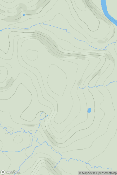 Thumbnail image for Ty-mawr Hill showing contour plot for surrounding peak