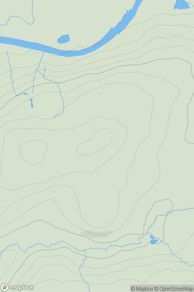 Thumbnail image for Penddaulwyn showing contour plot for surrounding peak