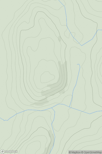 Thumbnail image for Pen Bronyn showing contour plot for surrounding peak