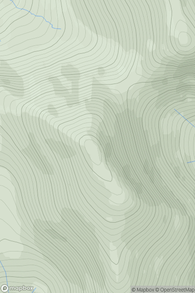 Thumbnail image for Uisgneabhal Mor (Uisgnaval Mor) showing contour plot for surrounding peak