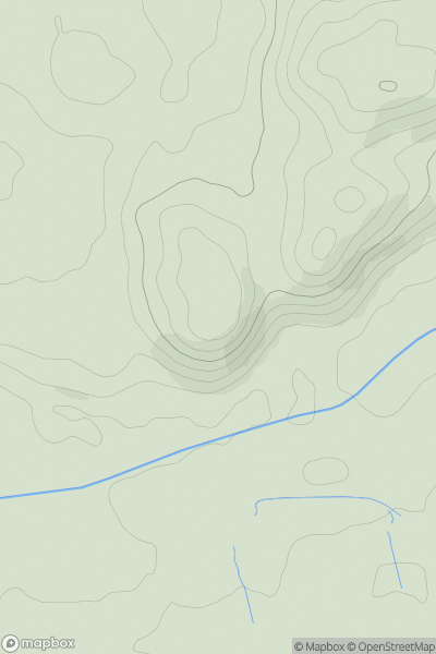 Thumbnail image for Penisa'r-coed showing contour plot for surrounding peak