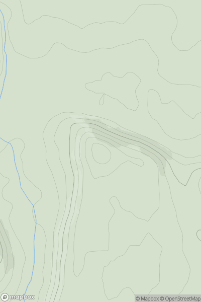 Thumbnail image for Carrow Hill showing contour plot for surrounding peak