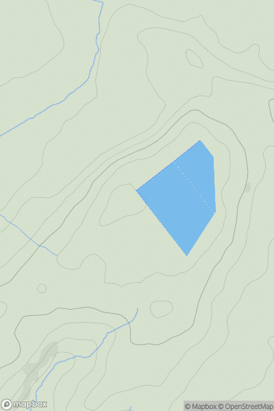 Thumbnail image for Waltwood Hill showing contour plot for surrounding peak