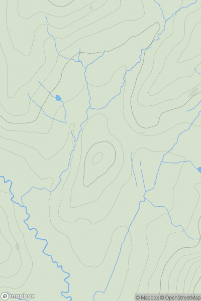 Thumbnail image for Pen Ty-coch showing contour plot for surrounding peak