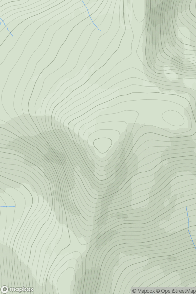 Thumbnail image for Oireabhal (Oreval) showing contour plot for surrounding peak