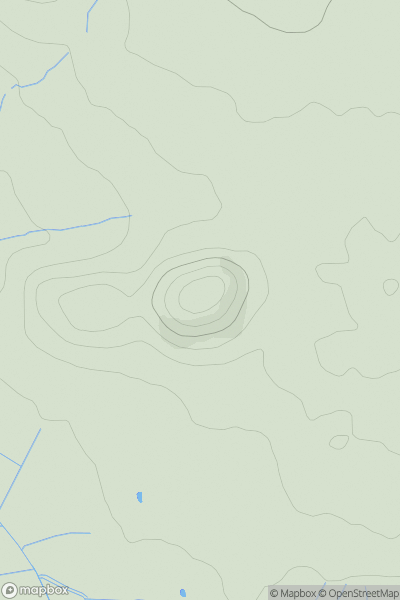 Thumbnail image for Wilcrick Hill showing contour plot for surrounding peak