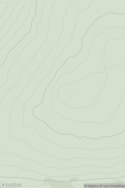 Thumbnail image for Christianbury Crag showing contour plot for surrounding peak
