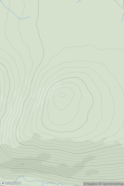 Thumbnail image for Coldburn Hill showing contour plot for surrounding peak