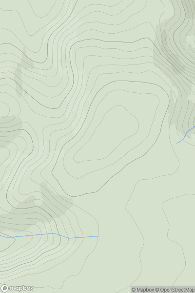 Thumbnail image for Raeshaw Fell showing contour plot for surrounding peak