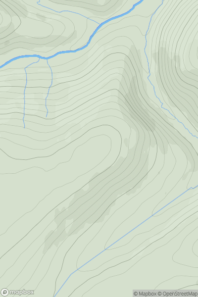 Thumbnail image for Fulhope Edge showing contour plot for surrounding peak