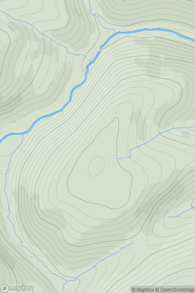 Thumbnail image for Whar Moor showing contour plot for surrounding peak