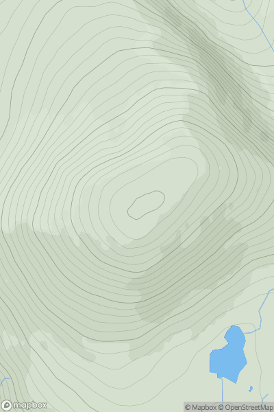 Thumbnail image for Ceartabhal (Ceartaval) showing contour plot for surrounding peak