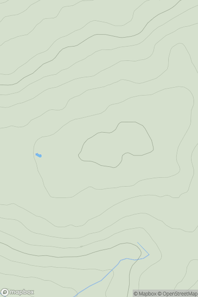 Thumbnail image for Ridlees Cairn showing contour plot for surrounding peak