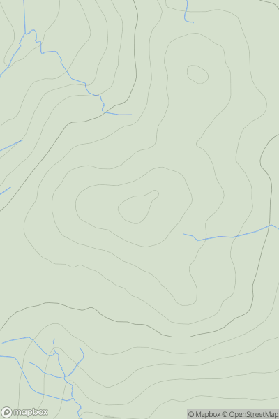 Thumbnail image for High Knowes showing contour plot for surrounding peak