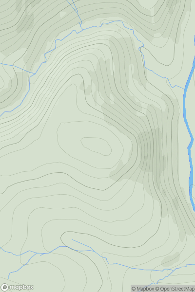 Thumbnail image for Dumbhope Law showing contour plot for surrounding peak