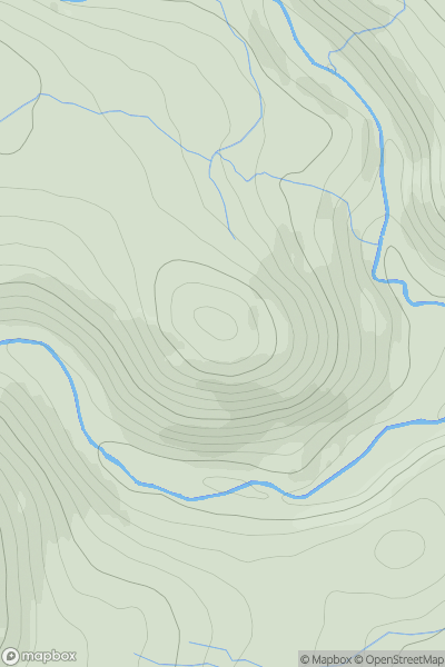 Thumbnail image for Ritto Hill showing contour plot for surrounding peak