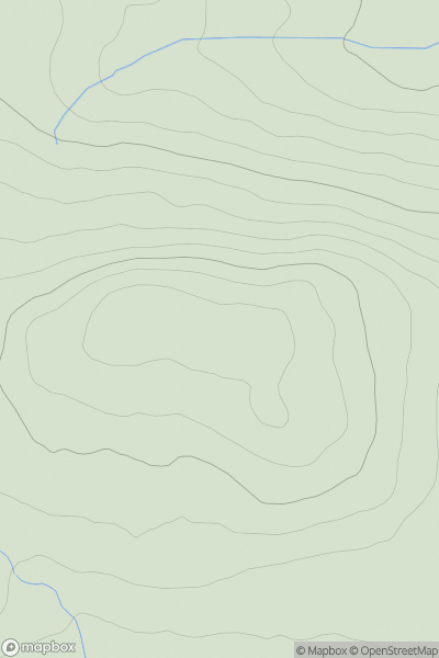 Thumbnail image for Crigdon Hill showing contour plot for surrounding peak