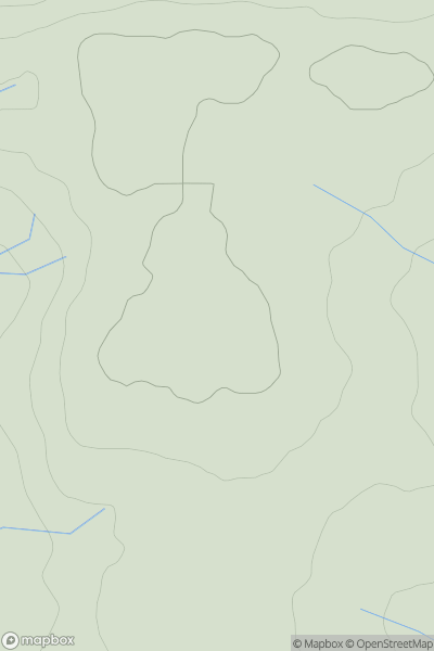 Thumbnail image for Highspoon Hill showing contour plot for surrounding peak