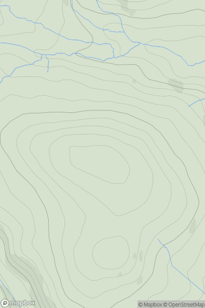 Thumbnail image for Fredden Hill showing contour plot for surrounding peak