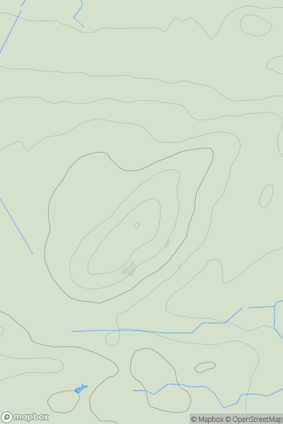 Thumbnail image for Hepple Heugh showing contour plot for surrounding peak